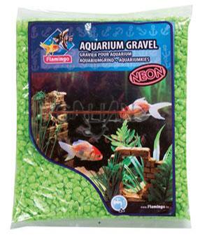 GRAVA ACUARIOS NEON VERDE 1 KG          