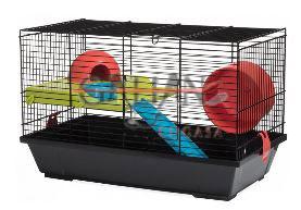 JAULA HAMSTER MOD 948 NEGRA (50,5*28*32)