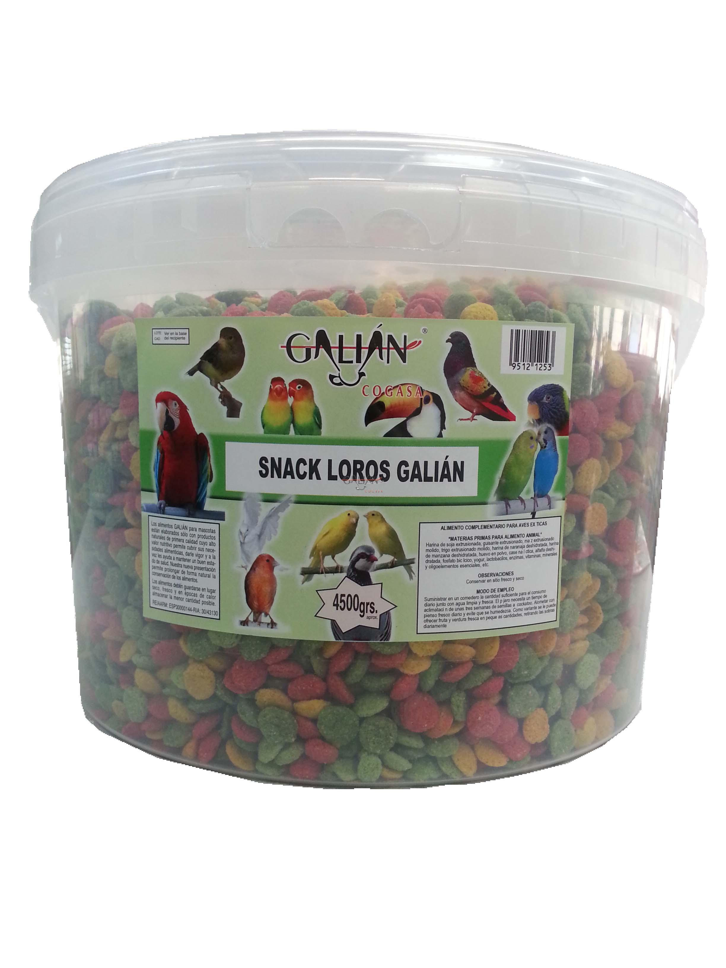 SNACK LOROS GALIAN 4200 GR CUBO         