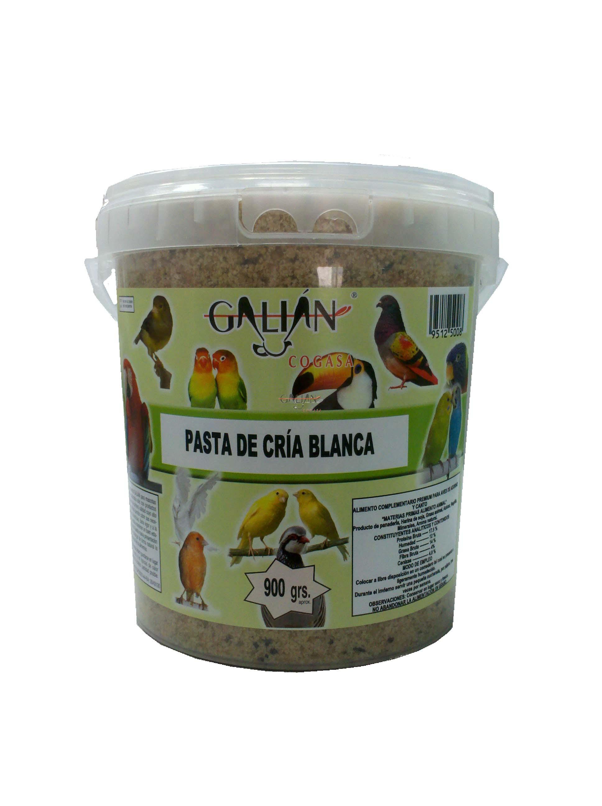 PASTA DE CRIA BLANCA GALIAN 900 GR CUBO 