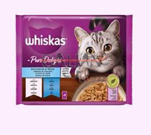 WHISKAS PURE DELIGHT SEL. PESCADO13*4*85