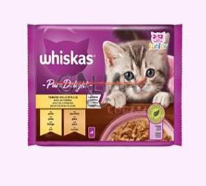 WHISKAS PURE DELIGHT JUNIOR AVES13*4*85 