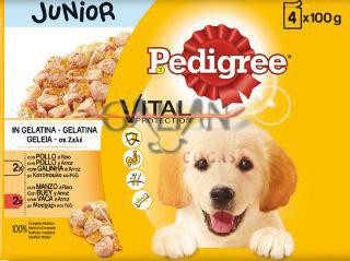 PEDIGREE BOLSITA JUNIOR POLLO Y AR 4*100