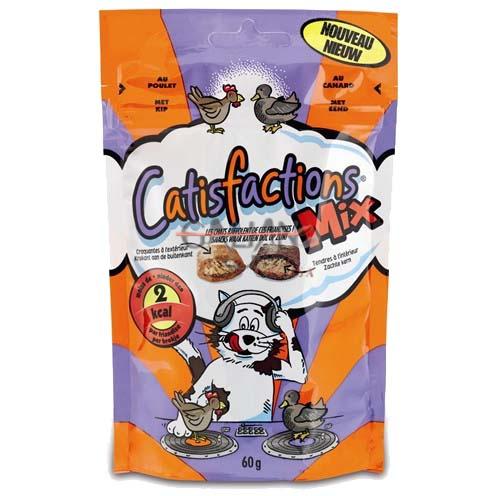 CATISFACTIONS MIX POLLO&PATO 60GR       