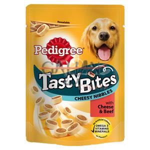 PEDIGREE TASTY BITES CHEESY NIBBL 140 GR