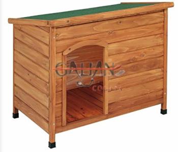 CASETA PERRO MADERA TECHO PLAN 100*66*70