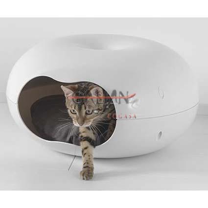 CAMA GATO DOONUT 50*50*26 BLANCO        