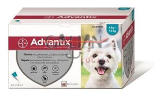 ADVANTIX PERROS 4-10 KG PIPETA 1.0ML    