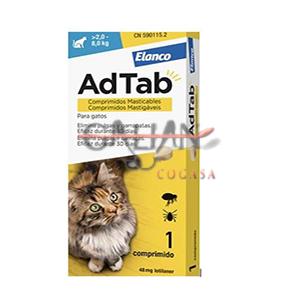 ADTAB 2-8 KG 1 COMPRIMIDO GATOS 48 MG   